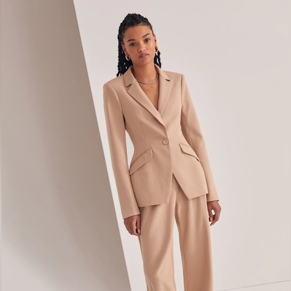 FAVORITE DAUGHTER The Favorite Blazer in Beige S - Picture 3 of 8